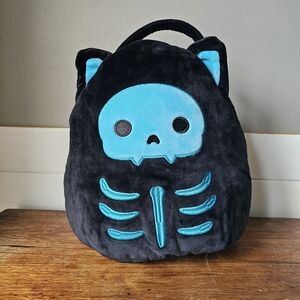Stump the Skeleton Cat Treat Pail Squishmallow